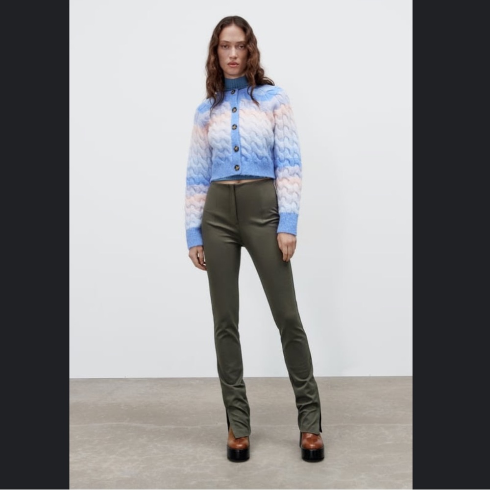 Zara trouser with split hem